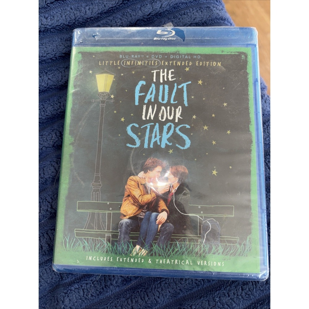 NEW FACTORY SEALED The Fault in Our Stars Extended Blu-Ray‎ + DVD + Digital 2014